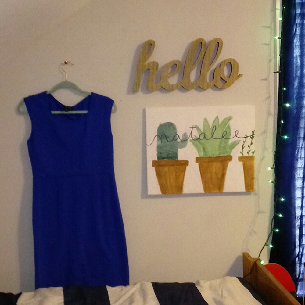 Royal blue dress